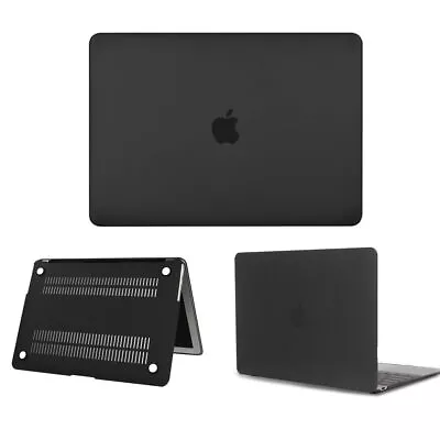 Black Matted Hard Case Cover For Apple MacBook Air Pro 11'' 12 13'' 14' 15' 16'' • £8.03