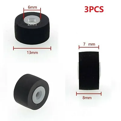 £11.92 • Buy For SONY Technics 3PCS 13*7*6*2MM Pinch Roller Audio Belt Pulley Tape Recorder