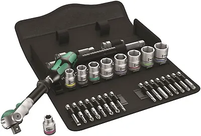 Wera 8100 SB 6 Zyklop Speed Ratchet Set 3/8  Drive Metric 29 Piece 05004046001 • $159.01