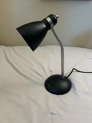 LePower Metal Desk Lamp Adjustable Gooseneck Table Decor Black Metal Bedroom • $14.99