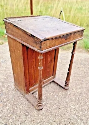 £239.99 • Buy Antique Wooden Lectern Auctioneers Podium Writing Teachers Desk School Victorian