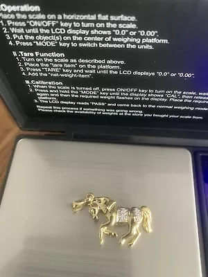 Moveable Horse Pendant 9ct Yellow Gold • £175