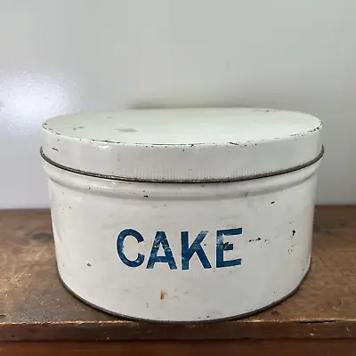 $74.99 • Buy Large Vintage Round Cake Tin For Country Kitchen