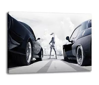 FAST AND THE FURIOUS 8 CANVAS Fate Photo Poster Print Wall Art  30x 20 CANVAS • £29.97