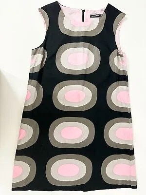 Marimekko Women Meilon Geometric Cotton Sleeveless Dress 40 • $99