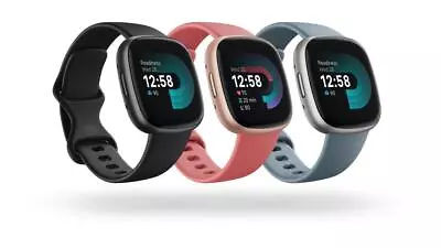 Fitbit Versa 4 Fitness Smartwatch GPS Bluetooth Waterproof Heart Rate Tracker  • £149.99