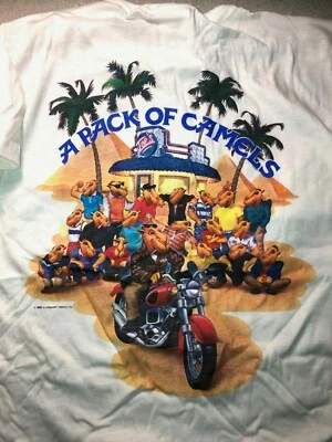 $38 • Buy Vintage Joe Camel Pack Of Camels White T-shirt XL New In Package