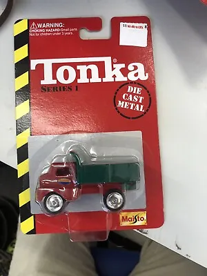 Maisto Tonka Red Green Dump Truck Series 1 Die Cast Metal NEW • $5.95