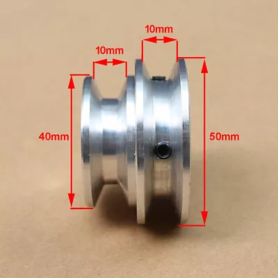 $14.70 • Buy V Groove 2 Step Pulley For 3/8  V Rubber Belt Select Bore Size