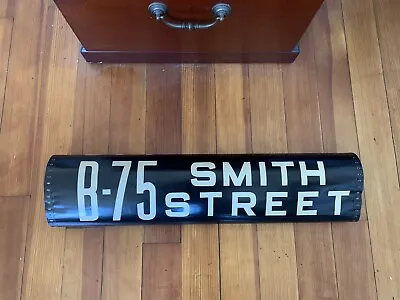 Ny Nyc Bus Roll Sign Brooklyn Smith Street Vintage Bmt 6000 Series Mac Curb Side • $139