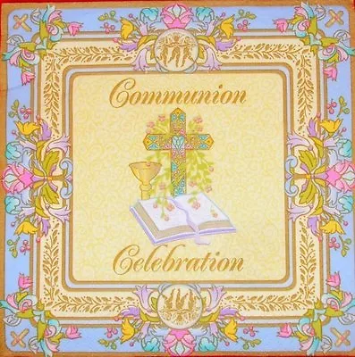 Blessed Events Communion  Luncheon Napkins (16) - Religious Party Supplies • £1.27