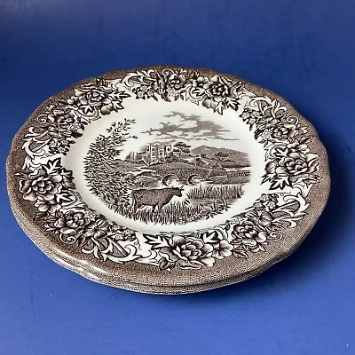 2 J&G Meakin Royal Staffordshire Romantic England Brown Ironstone Bread Plates • $14.56