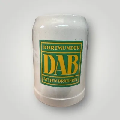 Vintage West German 1/2 Liter Beer Stein Mug - Dortmunder DAB Bier - GERZ • $22