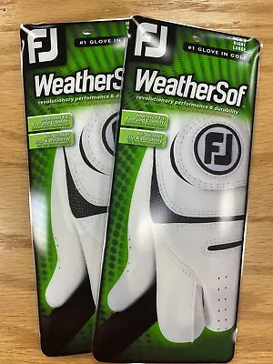 New FootJoy WeatherSof 2-Pack Golf Gloves - Value Pack - Pick Size - RH (LEFTY) • $19.49