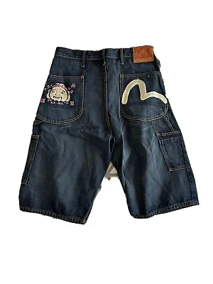 Evisu Jeans Shorts Mens Size 36 100 % Authentic Brand New • $120