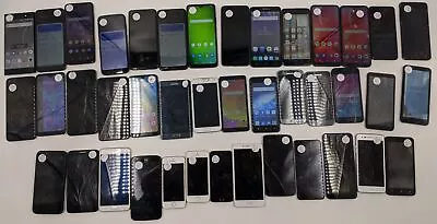 Parts & Repair Assorted GSM Phones (See Description) Check IMEI Lot Of 41 • $299.99