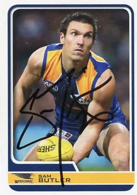 $7.50 • Buy AFL Sunday Times 2010 #80 Eagles Sam Butler Autographed Card