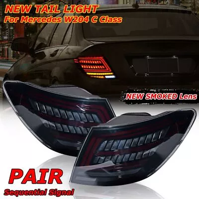 Smoke Lens LED Tail Light Lamp For 2007-2014 Mercedes W204 C-Class C250 C300 C63 • $329.98