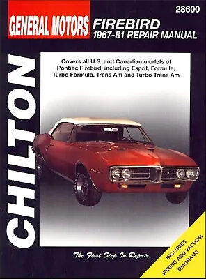 Pontiac Firebird Esprit Formula Trans Am Repair Manual 1967-1981 • $43.96