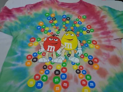 $10.99 • Buy M&M's  Candy  T-Shirt  Tie Dye   T Shirt Size XL 46-48  FLAWS