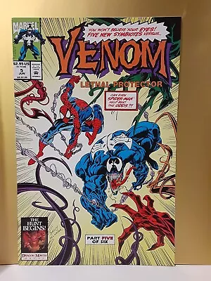 Venom Lethal Protector Vol. 1 No. 5 June 1993 The Hunt Begins  High Grade Mint • $39.99