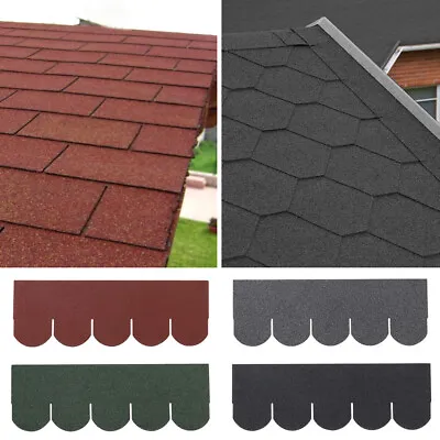 £29.95 • Buy 18PCS Asphalt Shingles Felt Roofing Shingles Shed Roof Sheet Tiles Self-Adhesive