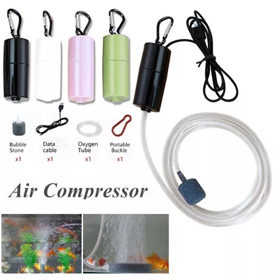 Ultra Silent Portable Mini USB Aquarium Fish Tank Oxygen Air Pump Energey Saving • $12.91