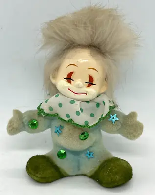 $14 • Buy Vintage Josef Originals Clown Figurine Flocked Finish - Original Sticker