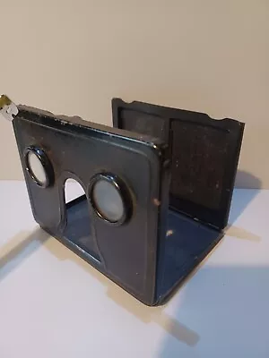 £15 • Buy Vintage Folding Pocket Stereoscope    3D Photo Viewer Black