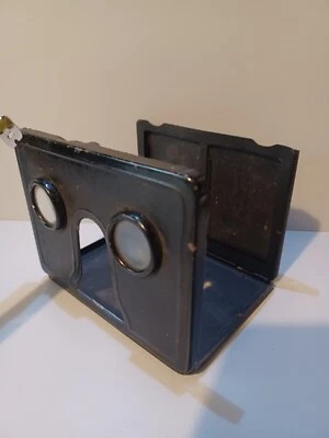 £15 • Buy Vintage Folding Pocket Stereoscope    3D Photo Viewer Black