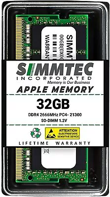 Simmtec 32GB RAM For Apple IMac 2019 & 2020 Mac Mini 2018 & 2020 | DDR4 2666MHz • $89.50