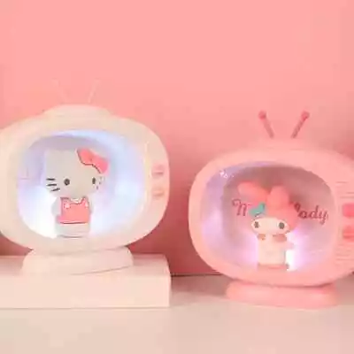 Kawaii Sanrio Anime Figure Cinnamoroll My Melody Hello Kitty Night Light Desktop • £10.79