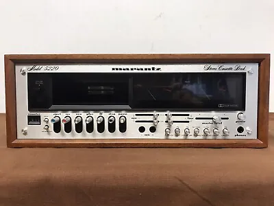 Rare Marantz 5220 Vintage Cassette Deck With Original Wooden Box • $1100