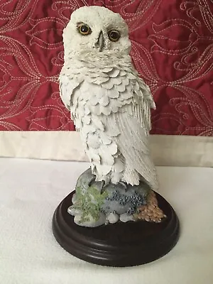 Snowy Owl By Country Artists CA 399 Vintage 1990 On Plinth • £65