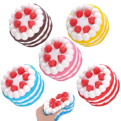 $15.88 • Buy 12cm Jumbo Strawberry Cake Cream Scented Slow Rising Toy Kids Fun Gift Se
