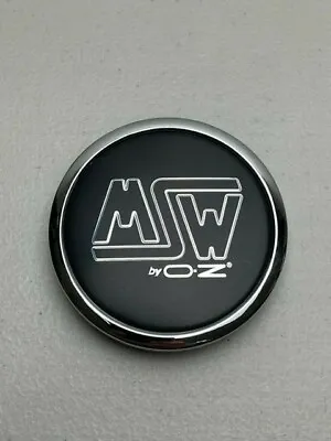 MSW By OZ Chrome/Matte Black Logo Snap In Wheel Center Cap XC566VW • $19.99