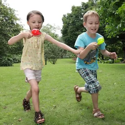 Egg And Spoon Race Game Easter Kids Outdoor Garden Sports Fun Balance BEST Z7I4 • £3.88