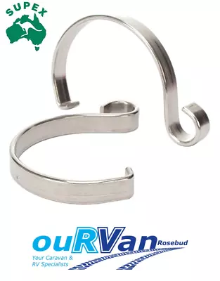 2x Genuine Supex Arc Caravan Rollout Awning Rope Clips Tie Down • $18.50