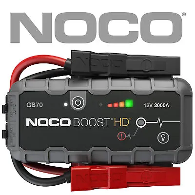 $349.95 • Buy Genuine NOCO GB70 Genius Boost HD 2000A Lithium Jump Starter 1 Year Warranty