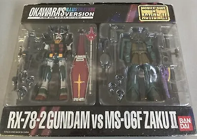 Bandai Mobile Suit Gundam Okawara RX-78 Vs  MS-06F Zaku II 2 Action Figure MSIA • $68.99