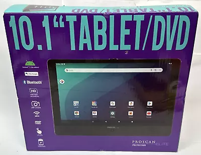 Proscan Elite 10.1-inch Quad Core Bluetooth Tablet/Portable DVD Combo PELTDV1029 • $88