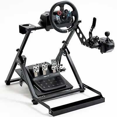 Hottoby Racing Wheel Stand With Seat Fixed Slot Fit Logitech G29 G920 G923 GPRO • £92.99