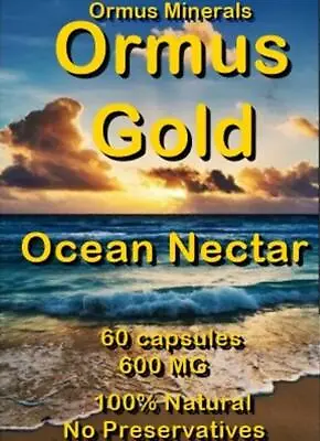 Ormus Gold Ocean Nectar Marine Phytoplankton Super Food Energy Booster 60 Caps  • $35