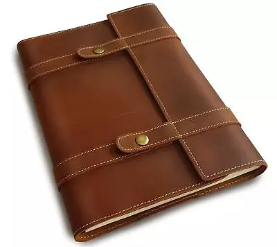 A4 Refillable Leather Journal With 8x11 Lined Business Notebook For Men And W... • $55.59