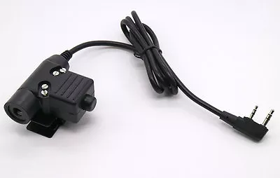 Airsoft Wargame U94 PTT Military Adapter PTT Z113 For KENWOOD TYT BAOFENG RADIO • $13.99