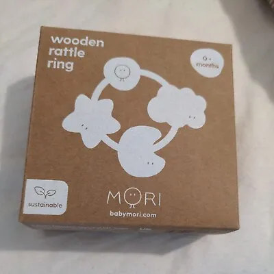 Mori Wooden Rattle Ring - New In Box • £9.99