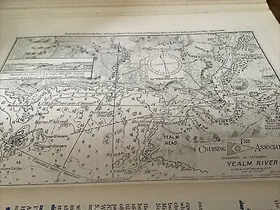 VINTAGE SEA CHART / NAUTICAL MAP 1961 - YEALM RIVER  - To Frame? • £3.25