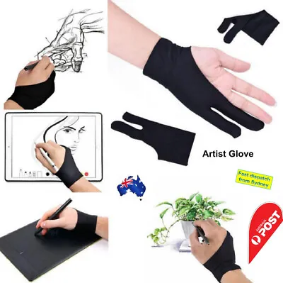 $3.45 • Buy Professional M Size Graphic Tablet Artist Sketch Drawing Two Finger Glove AU