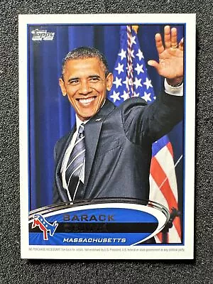 2012 Topps Update Presidential Predictor Barack Obama (Massachusetts) #PPO-21 • $7.25