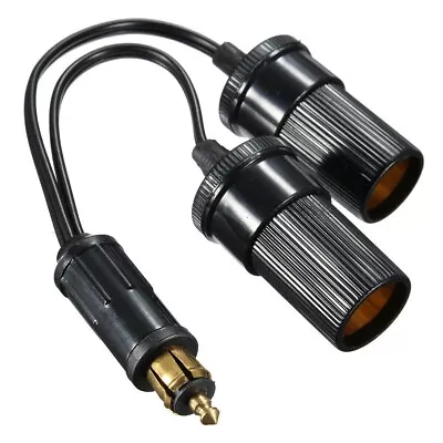 Hella Plug To Twin Cig Cigar Socket Car Cigarette Lighter Adapter Converter 12V • £6.59